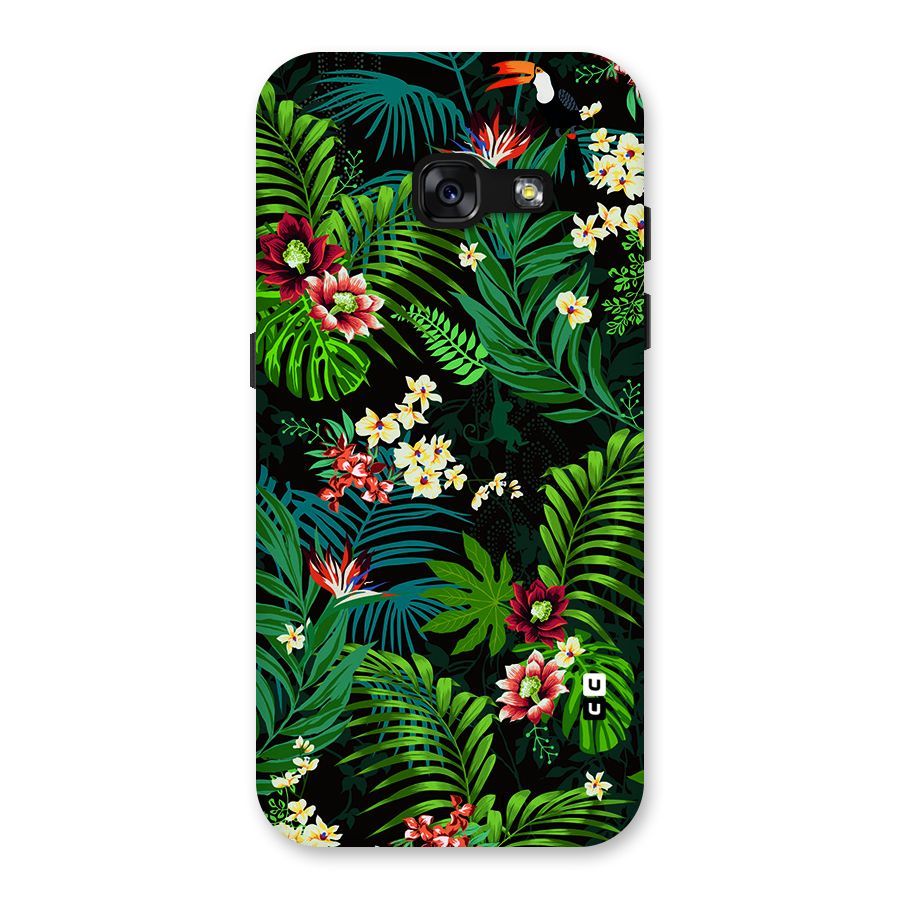 Green Leaf Design Back Case for Galaxy A3 (2017)