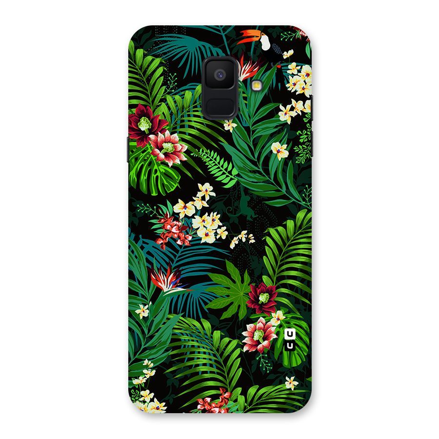 Green Leaf Design Back Case for Galaxy A6 (2018)