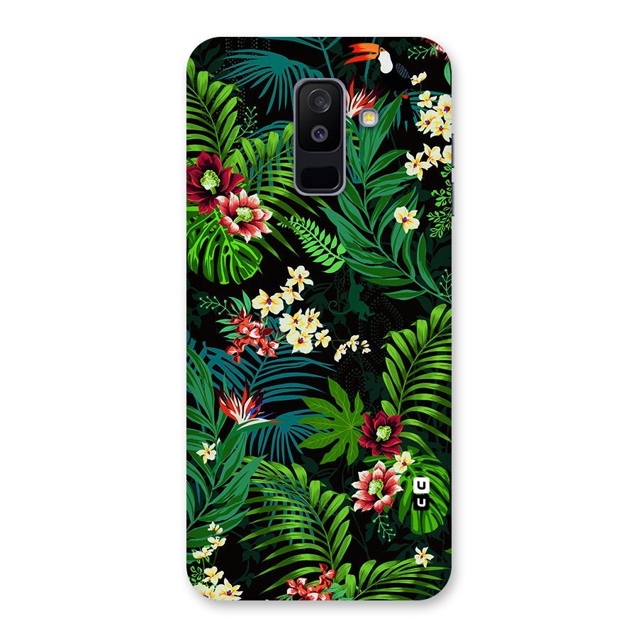 Green Leaf Design Back Case for Galaxy A6 Plus