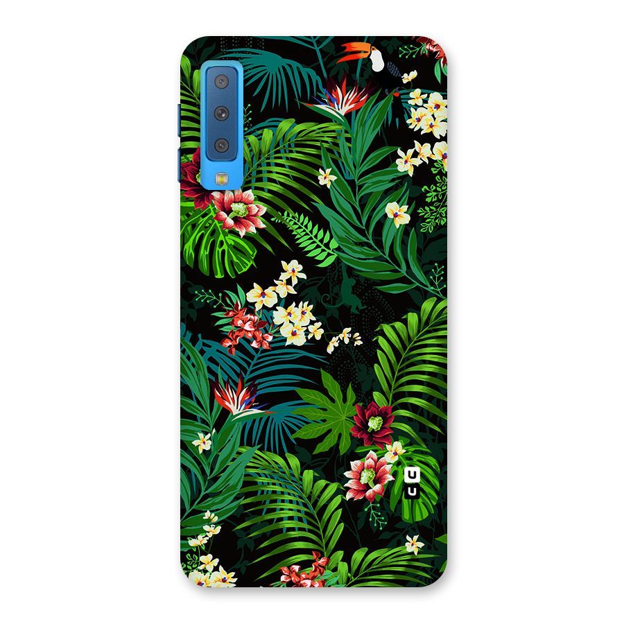 Green Leaf Design Back Case for Galaxy A7 (2018)