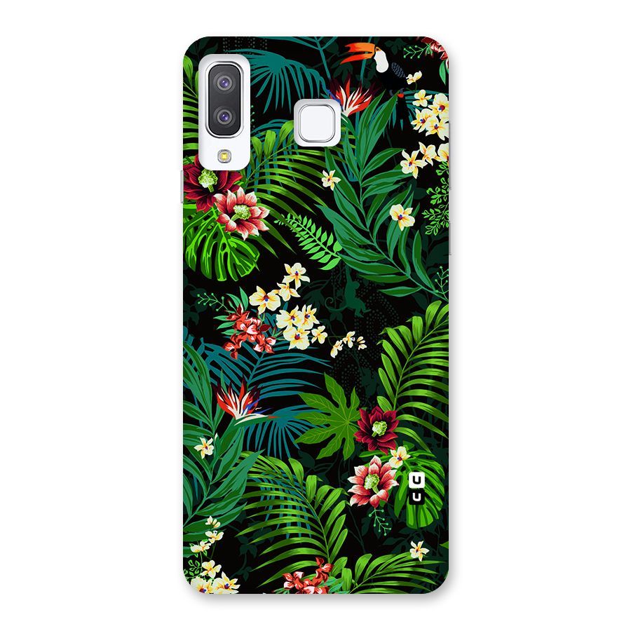 Green Leaf Design Back Case for Galaxy A8 Star
