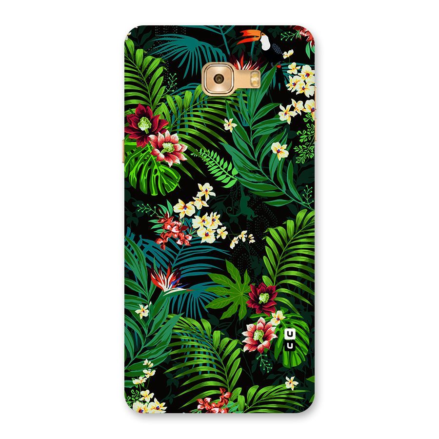 Green Leaf Design Back Case for Galaxy C9 Pro