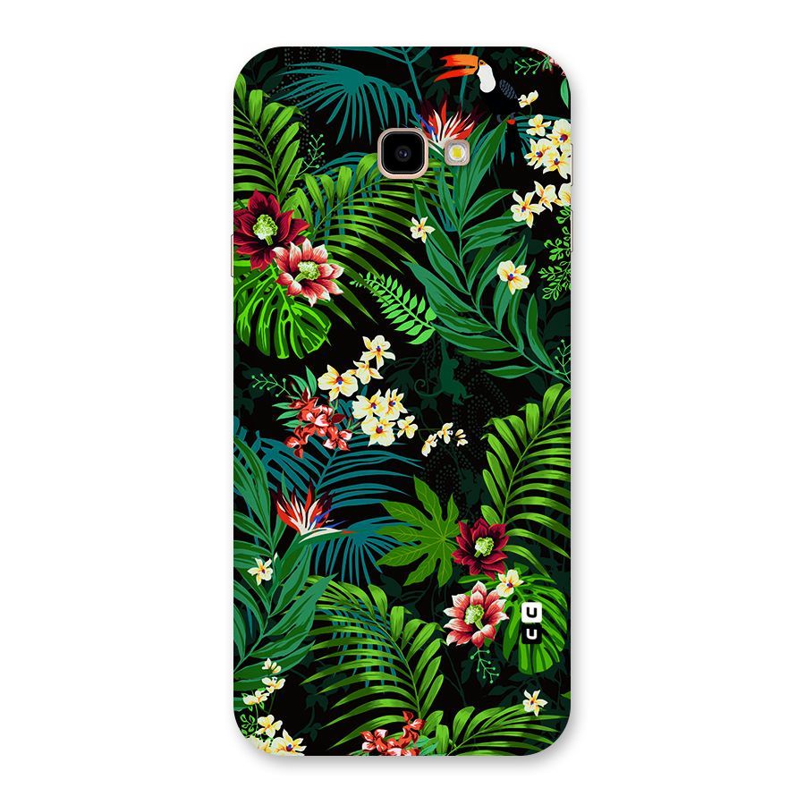 Green Leaf Design Back Case for Galaxy J4 Plus