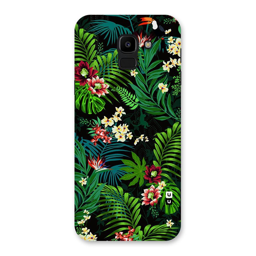Green Leaf Design Back Case for Galaxy J6