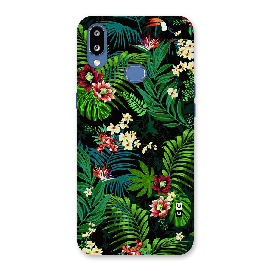 Green Leaf Design Back Case for Galaxy M01s