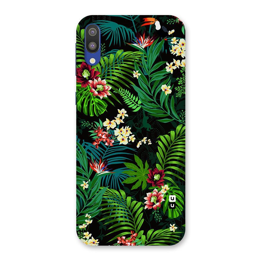 Green Leaf Design Back Case for Galaxy M10