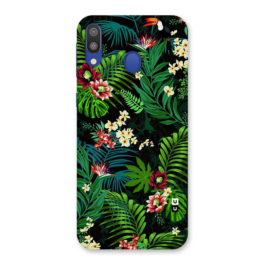 Green Leaf Design Back Case for Galaxy M20