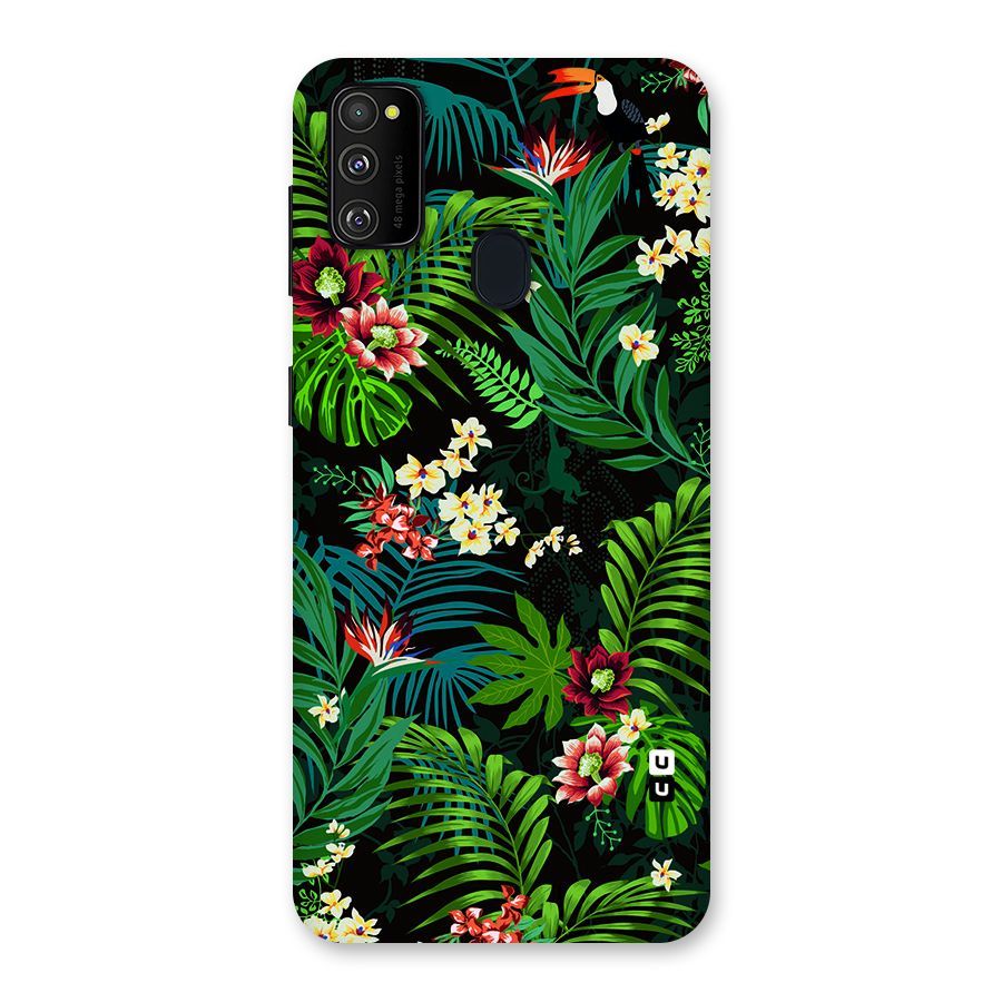 Green Leaf Design Back Case for Galaxy M30s