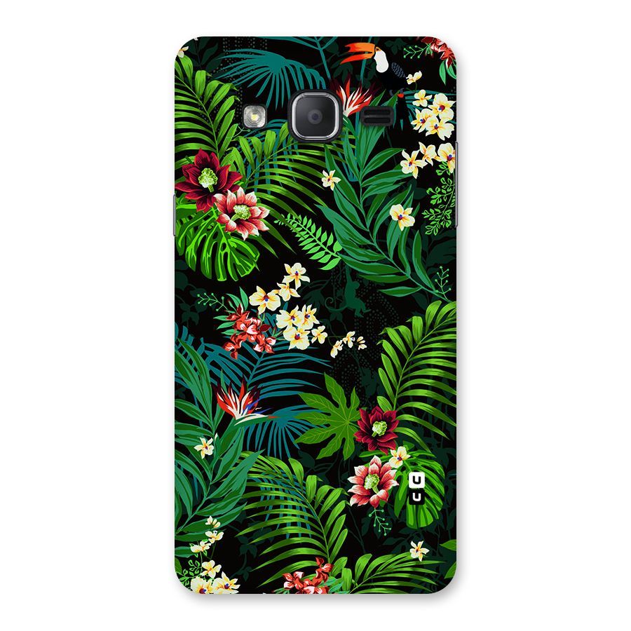 Green Leaf Design Back Case for Galaxy On7 2015