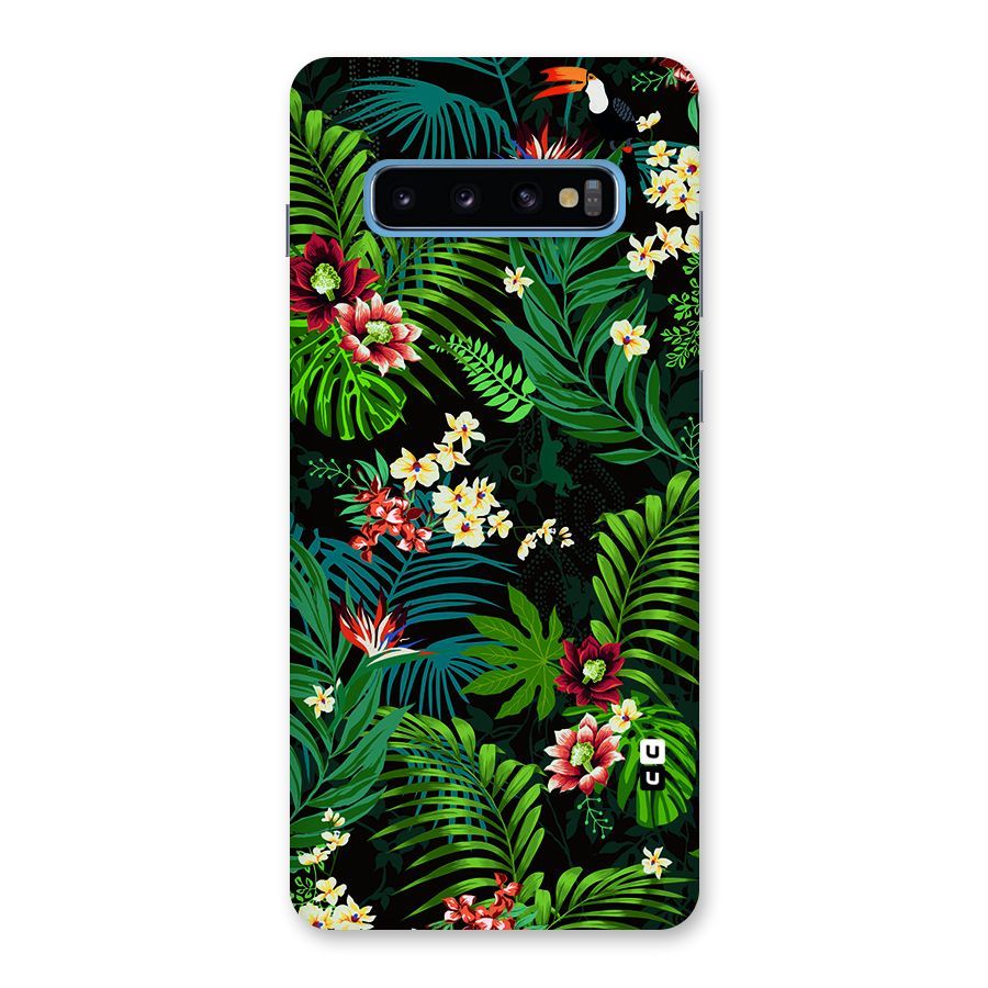 Green Leaf Design Back Case for Galaxy S10 Plus