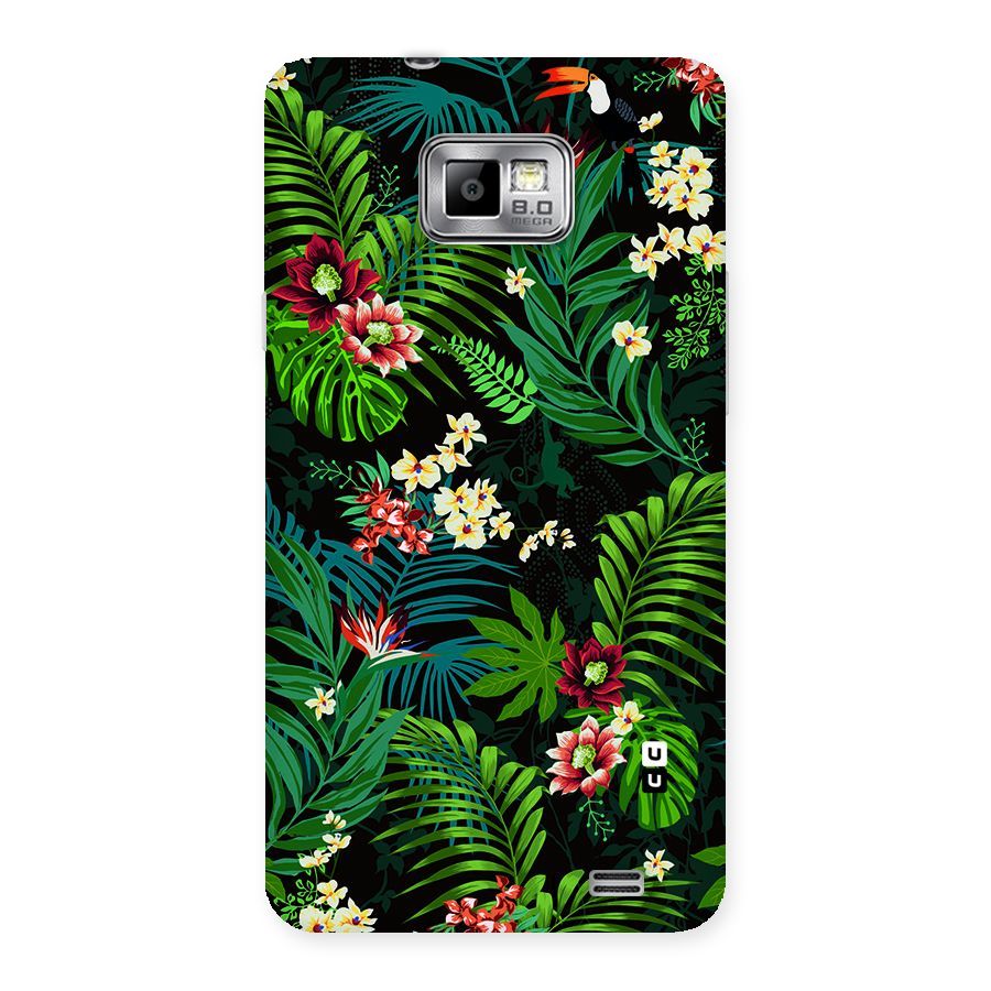 Green Leaf Design Back Case for Galaxy S2