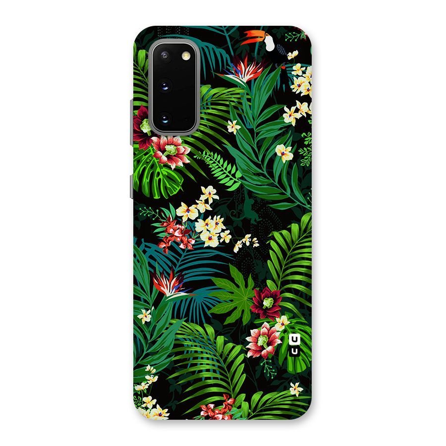 Green Leaf Design Back Case for Galaxy S20