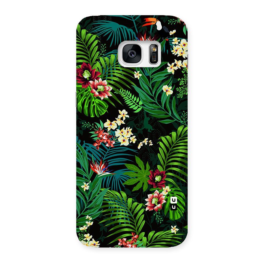 Green Leaf Design Back Case for Galaxy S7 Edge