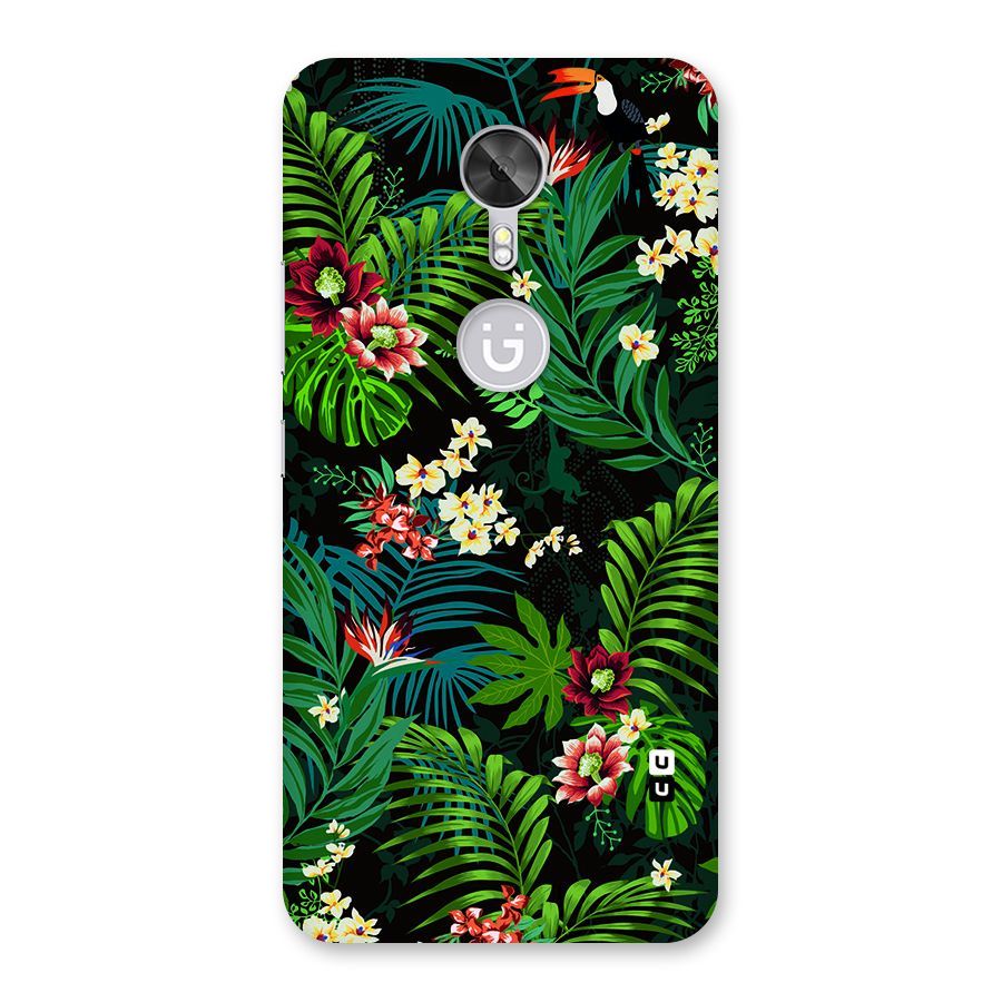 Green Leaf Design Back Case for Gionee A1