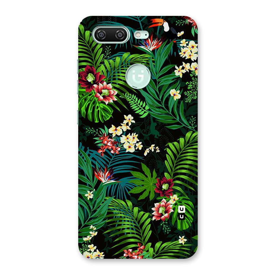 Green Leaf Design Back Case for Gionee S10