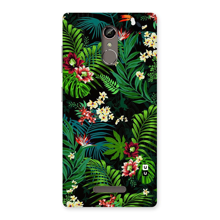 Green Leaf Design Back Case for Gionee S6s