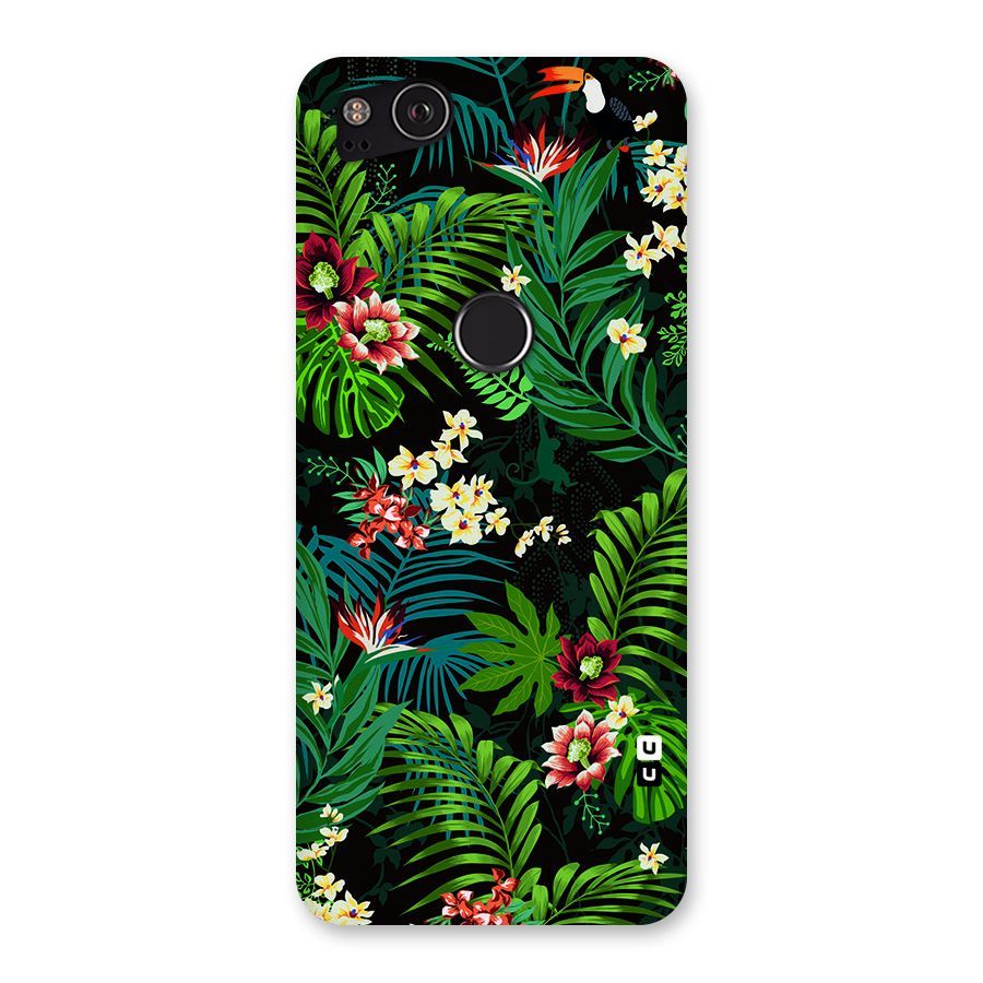Green Leaf Design Back Case for Google Pixel 2