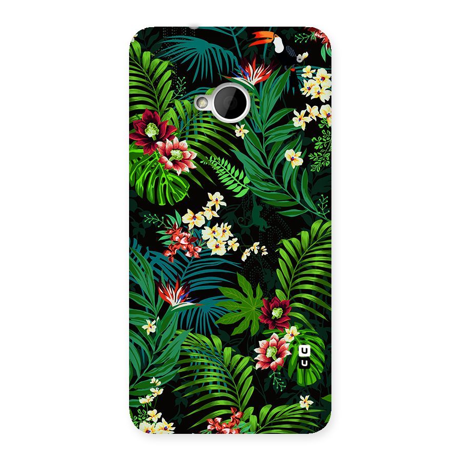 Green Leaf Design Back Case for HTC One M7