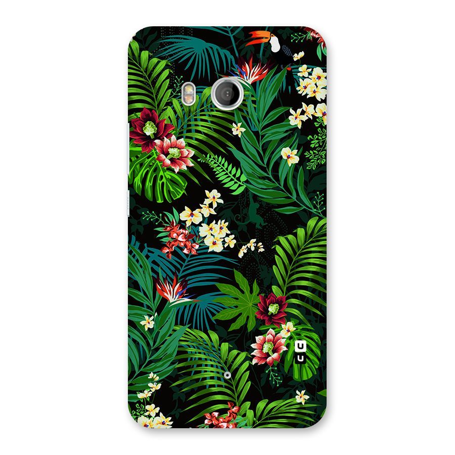 Green Leaf Design Back Case for HTC U11
