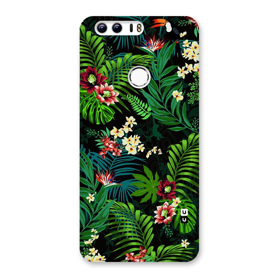 Green Leaf Design Back Case for Honor 8