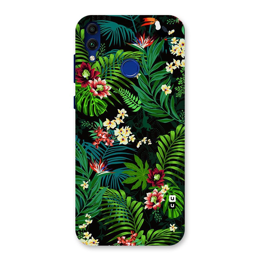 Green Leaf Design Back Case for Honor 8C