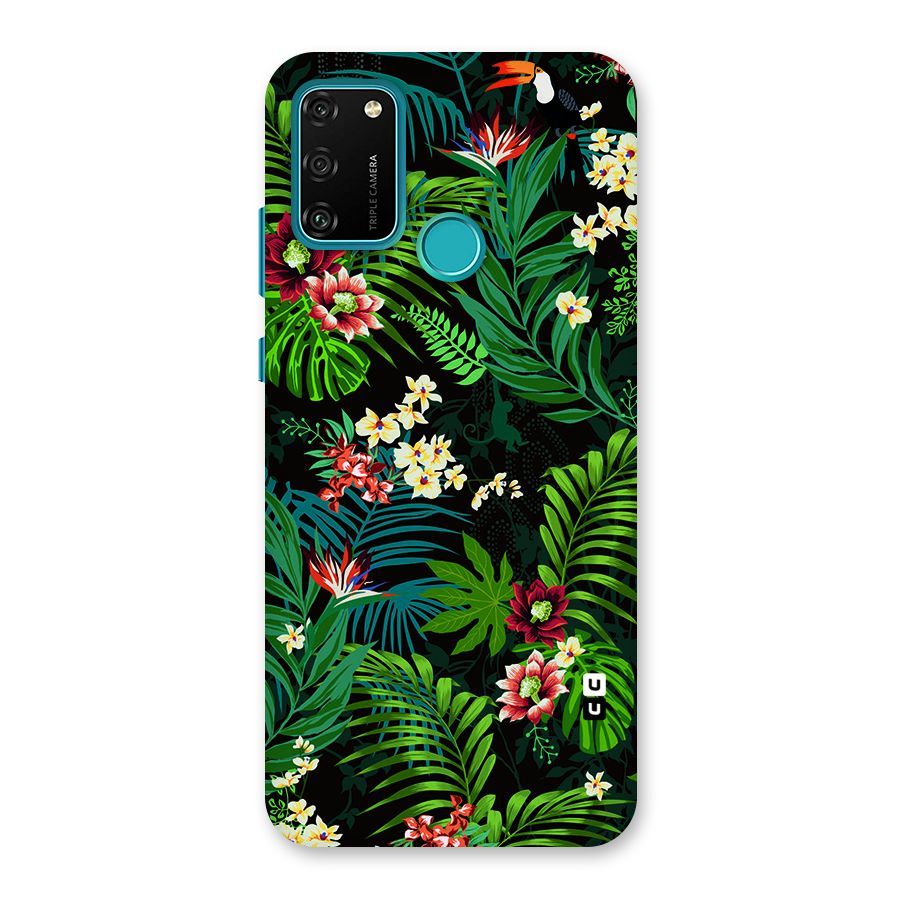 Green Leaf Design Back Case for Honor 9A