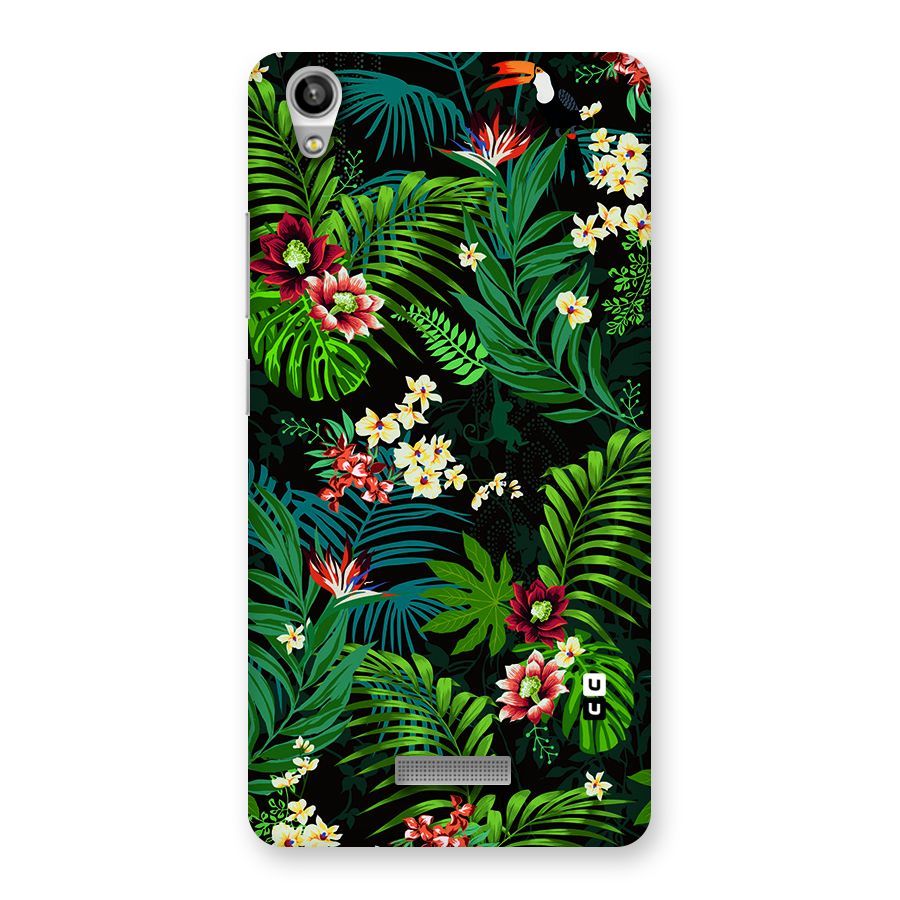 Green Leaf Design Back Case for Lava-Pixel-V1