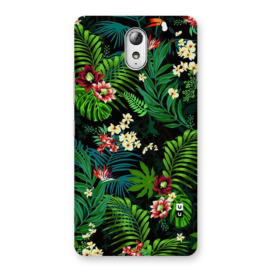 Green Leaf Design Back Case for Lenovo Vibe P1M