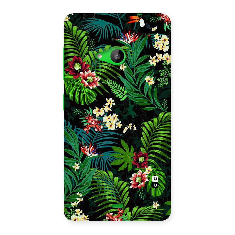 Green Leaf Design Back Case for Lumia 535