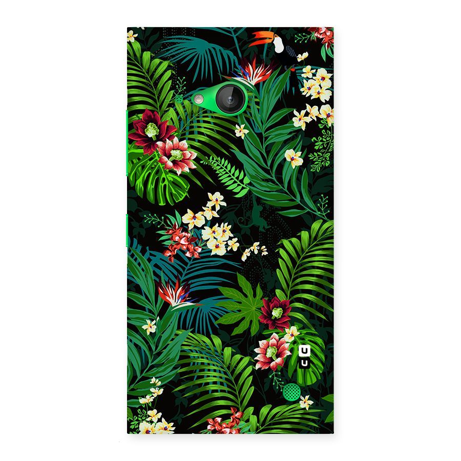Green Leaf Design Back Case for Lumia 730