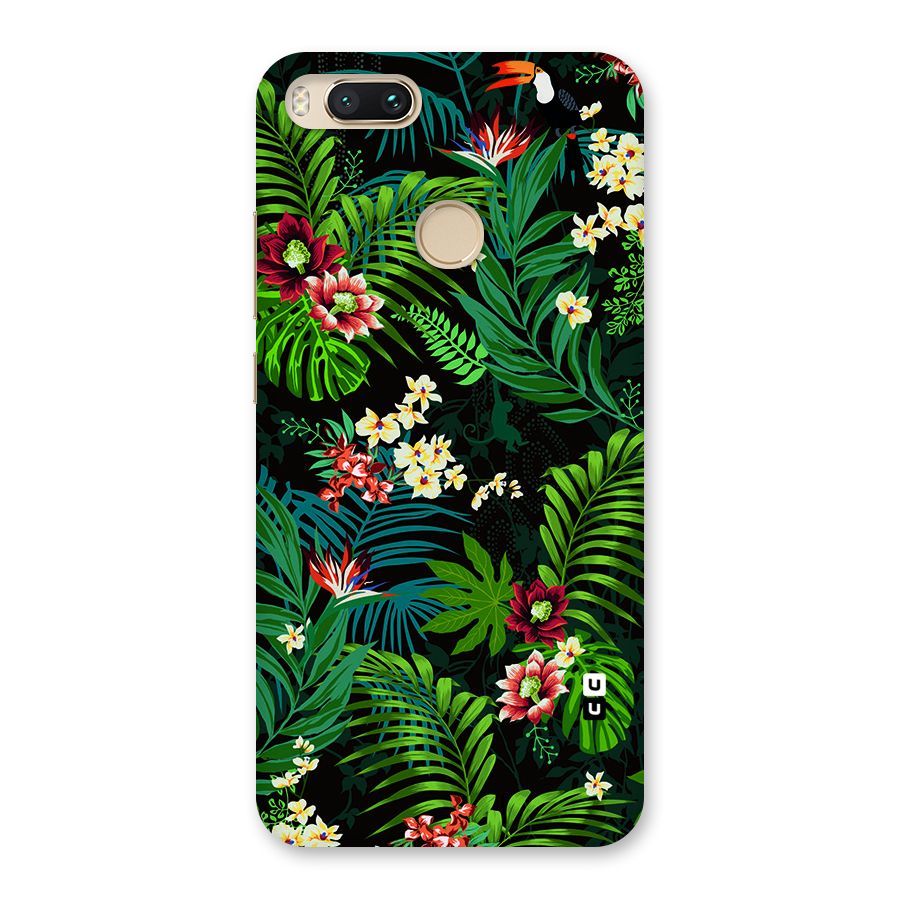 Green Leaf Design Back Case for Mi A1