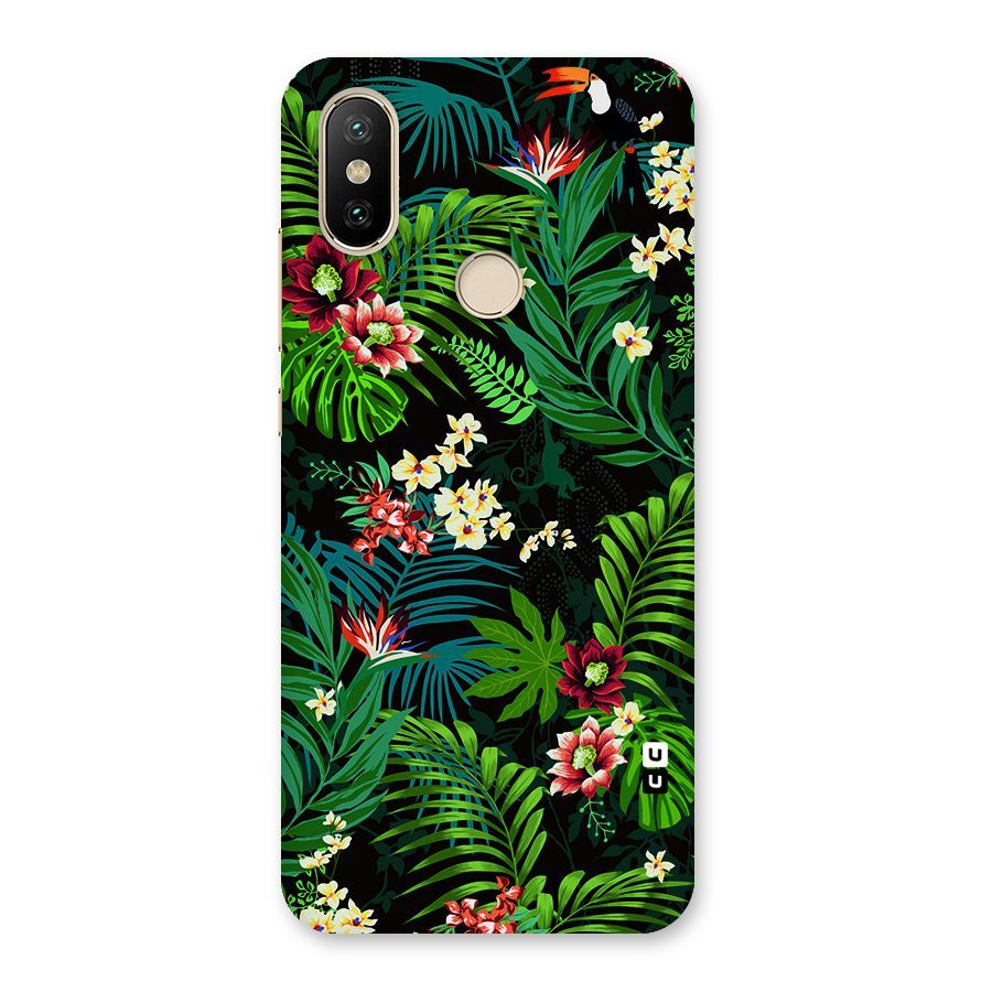 Green Leaf Design Back Case for Mi A2