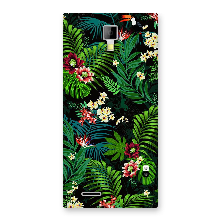 Green Leaf Design Back Case for Micromax Canvas Xpress A99