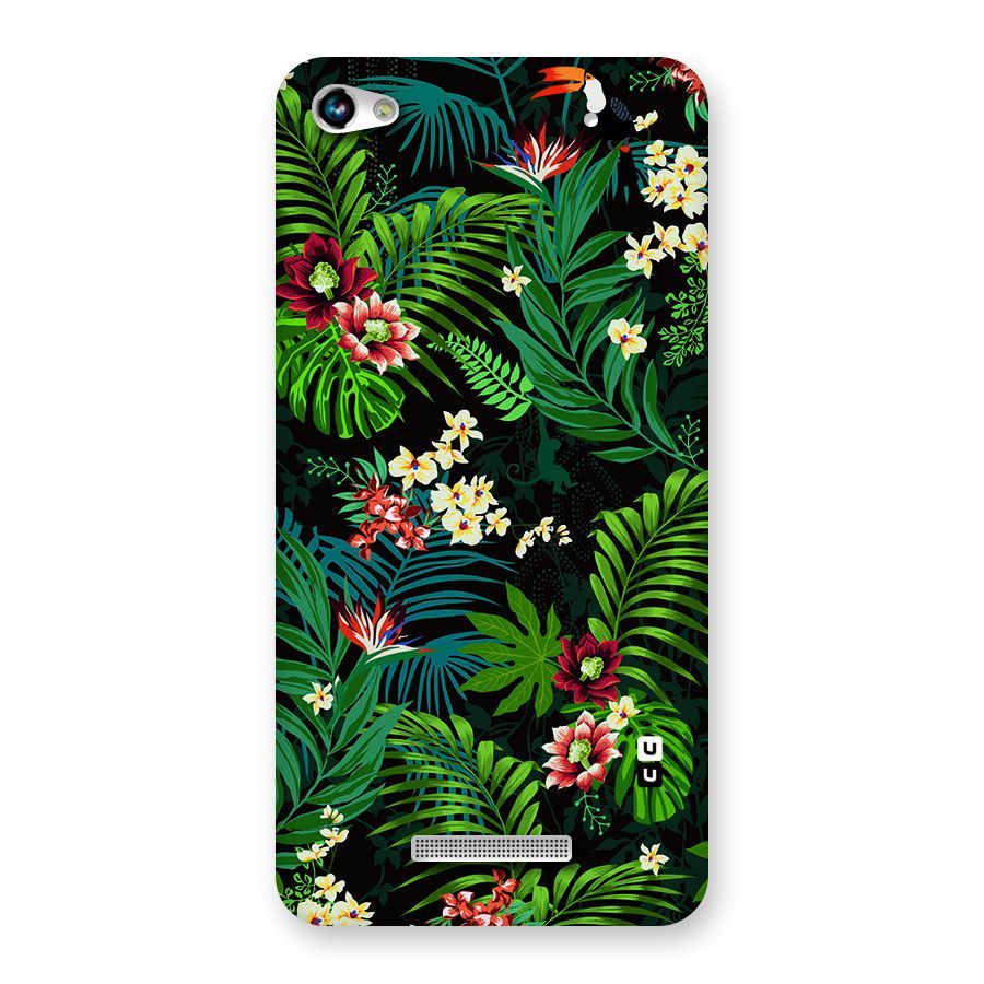 Green Leaf Design Back Case for Micromax Hue 2