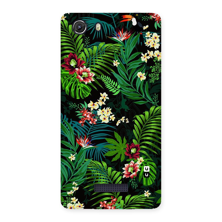 Green Leaf Design Back Case for Micromax Unite 3