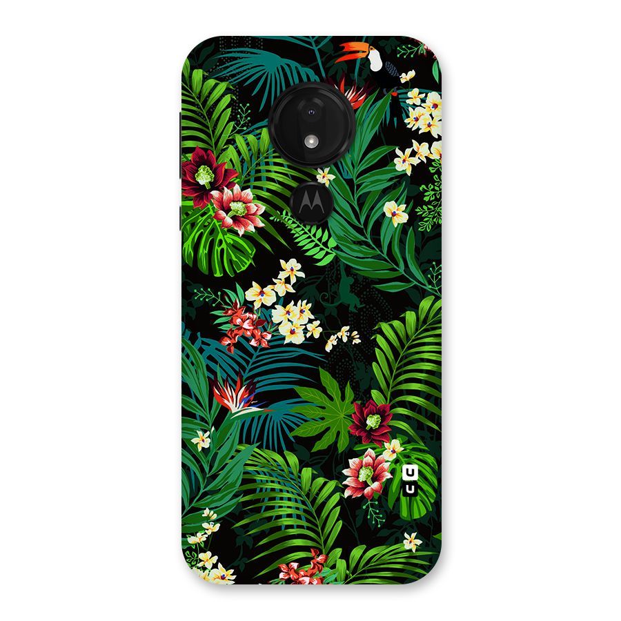 Green Leaf Design Back Case for Moto G7 Power