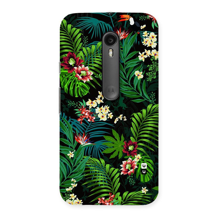 Green Leaf Design Back Case for Moto G Turbo