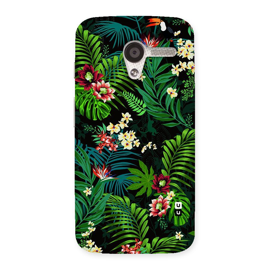 Green Leaf Design Back Case for Moto X