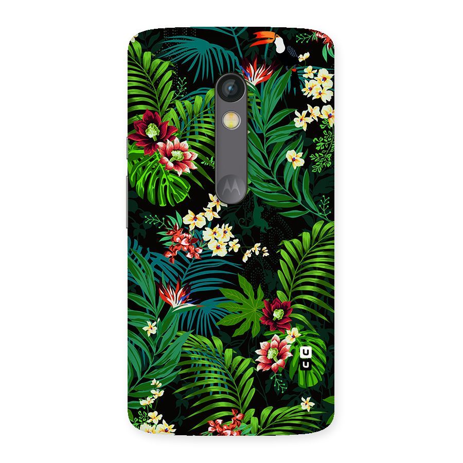 Green Leaf Design Back Case for Moto X Play