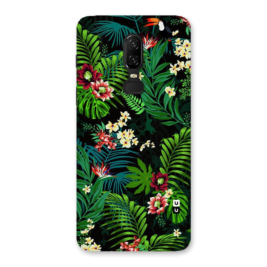 Green Leaf Design Back Case for OnePlus 6