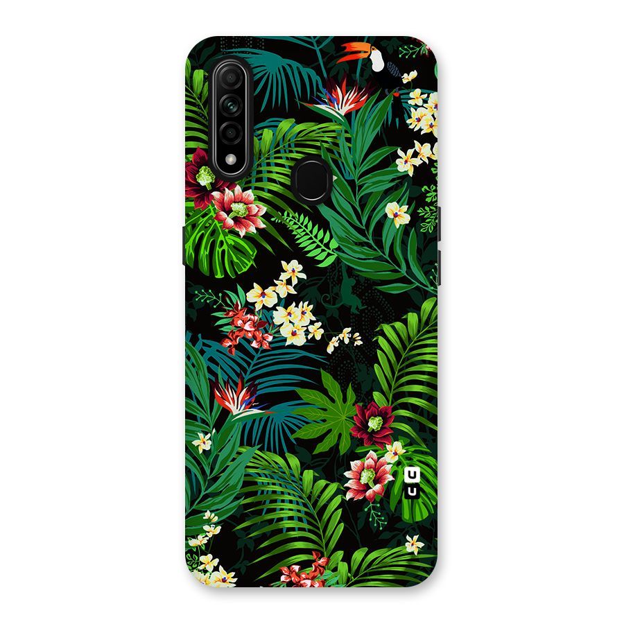 Green Leaf Design Back Case for Oppo A31