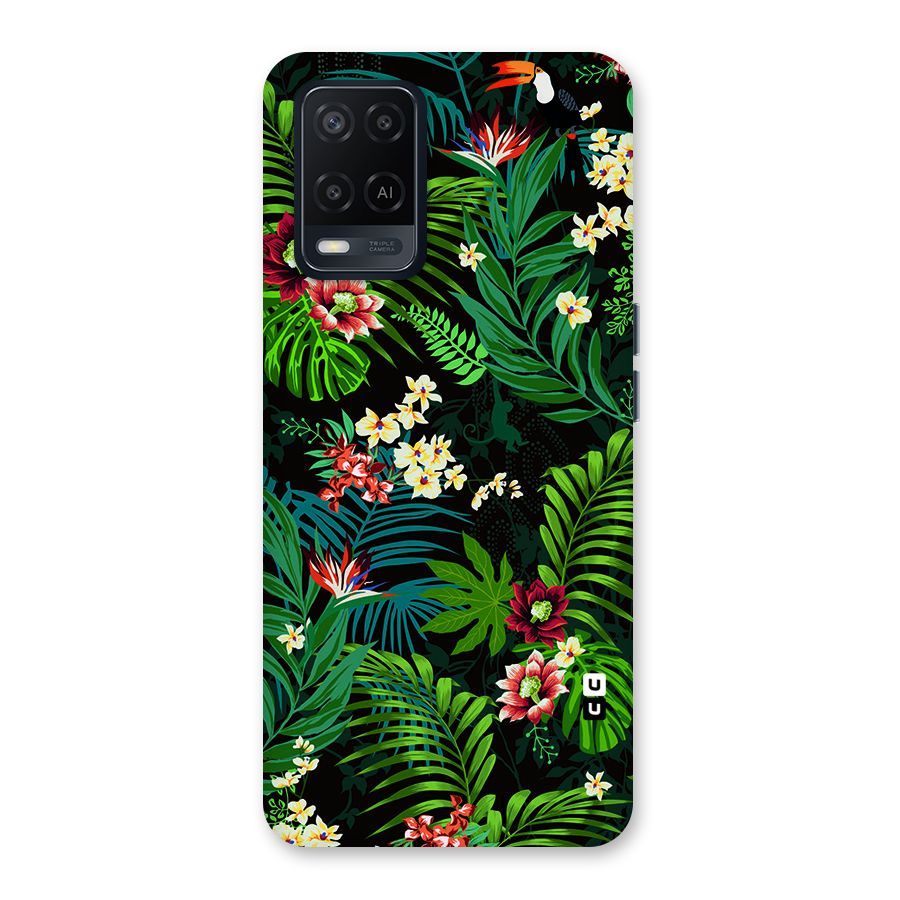 Green Leaf Design Back Case for Oppo A54