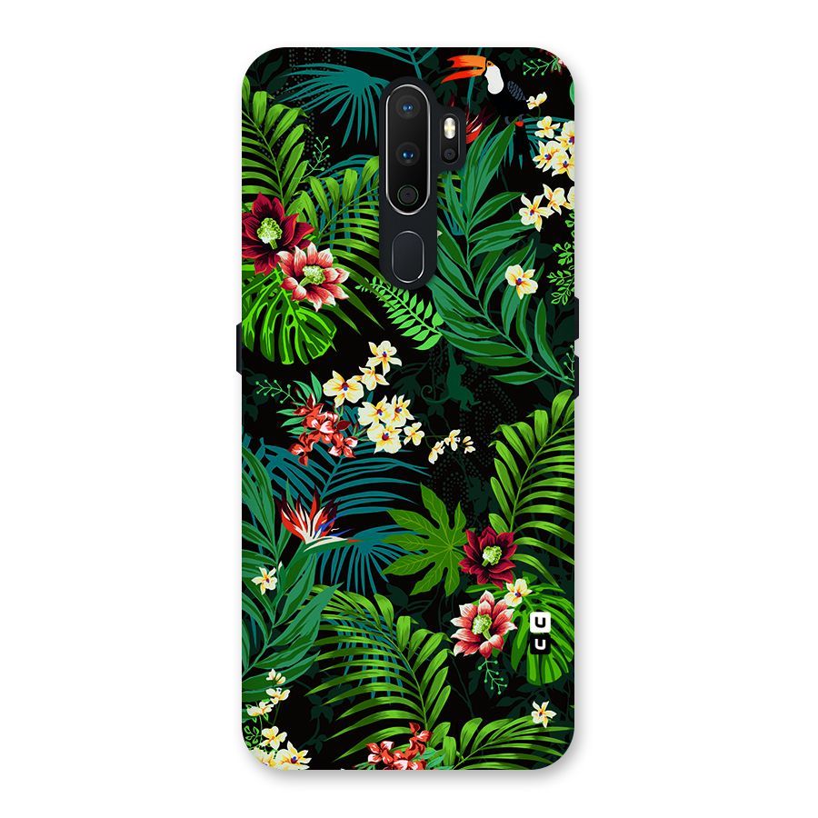 Green Leaf Design Back Case for Oppo A5 (2020)