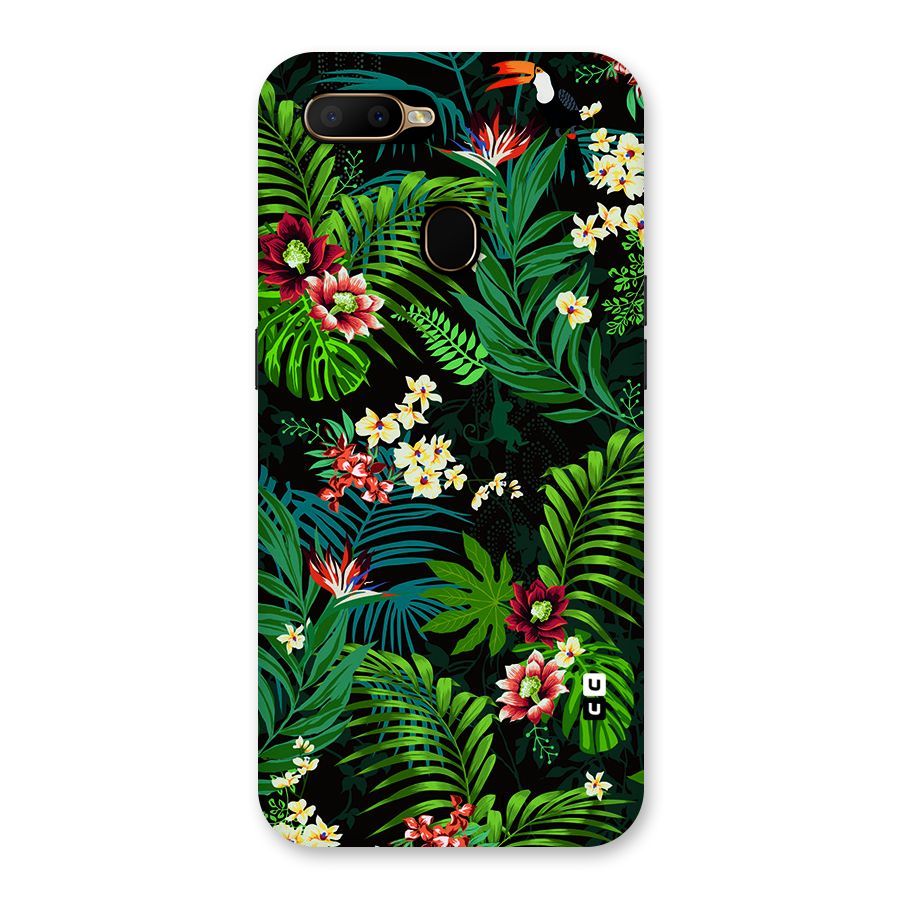 Green Leaf Design Back Case for Oppo A5s