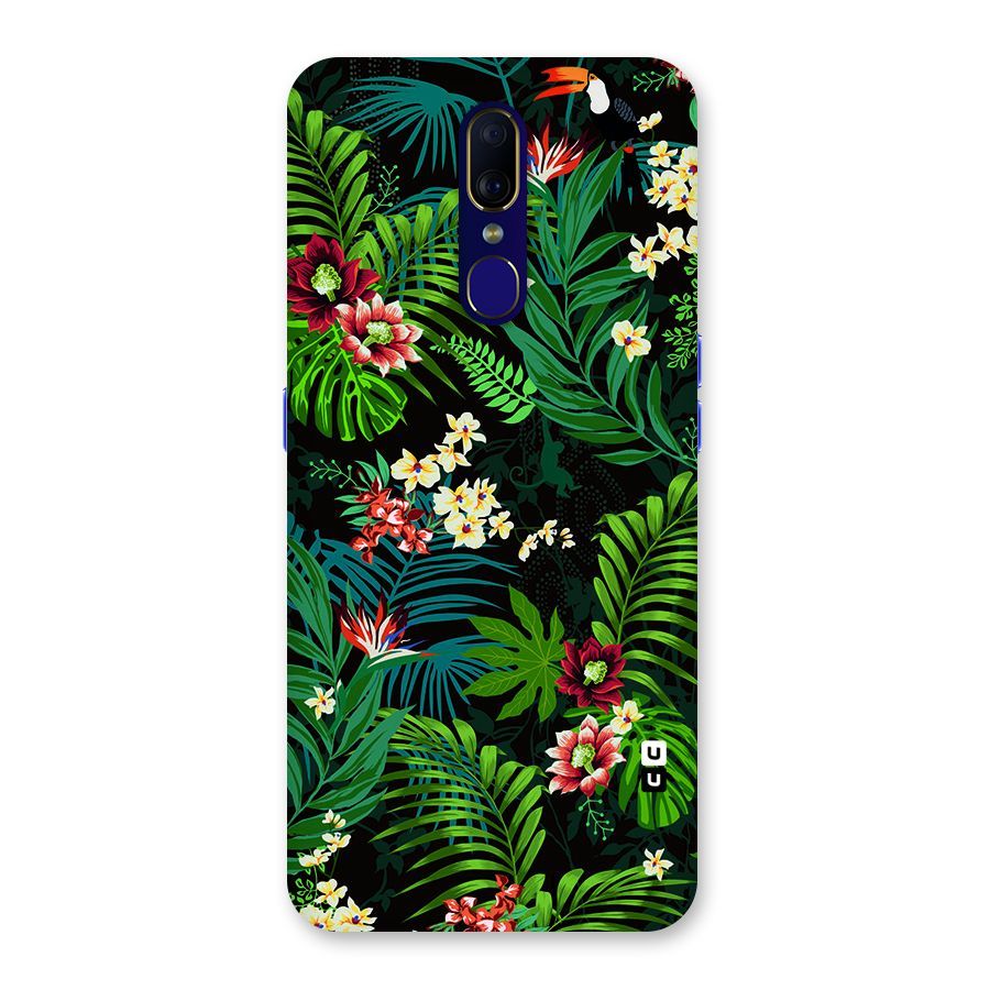 Green Leaf Design Back Case for Oppo A9