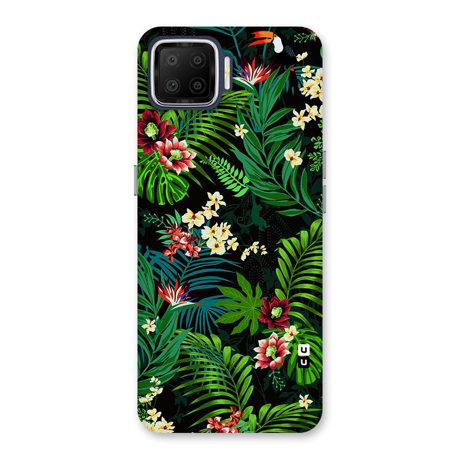 Green Leaf Design Back Case for Oppo F17