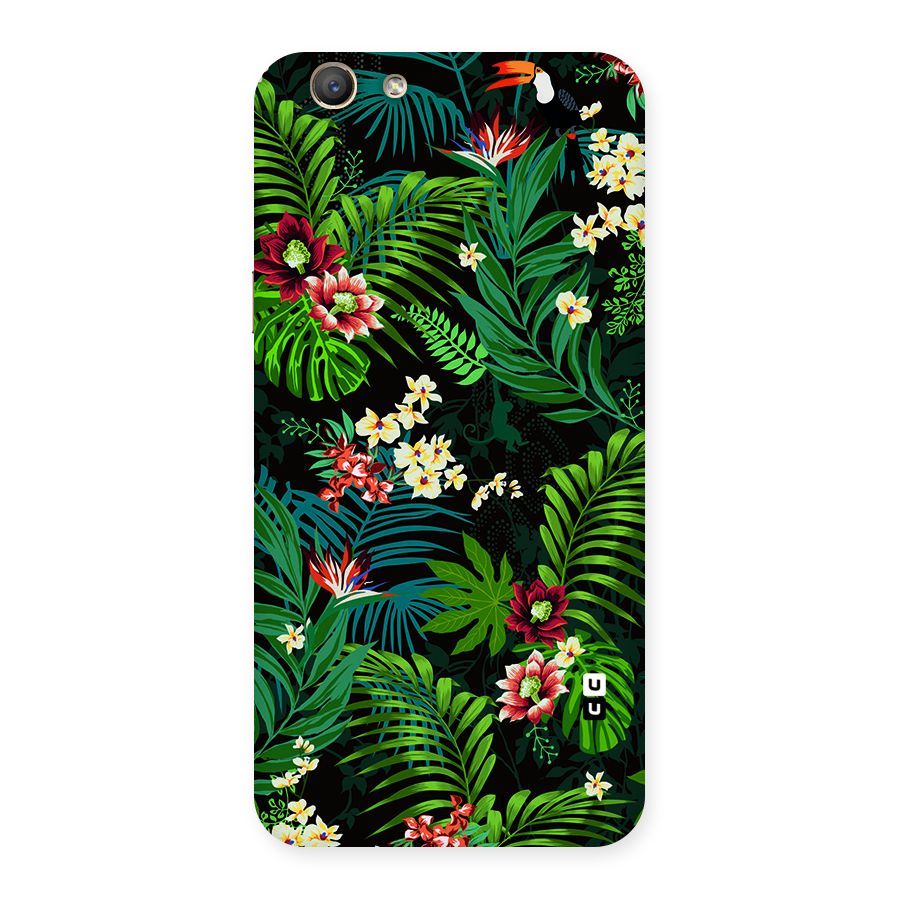 Green Leaf Design Back Case for Oppo F1s