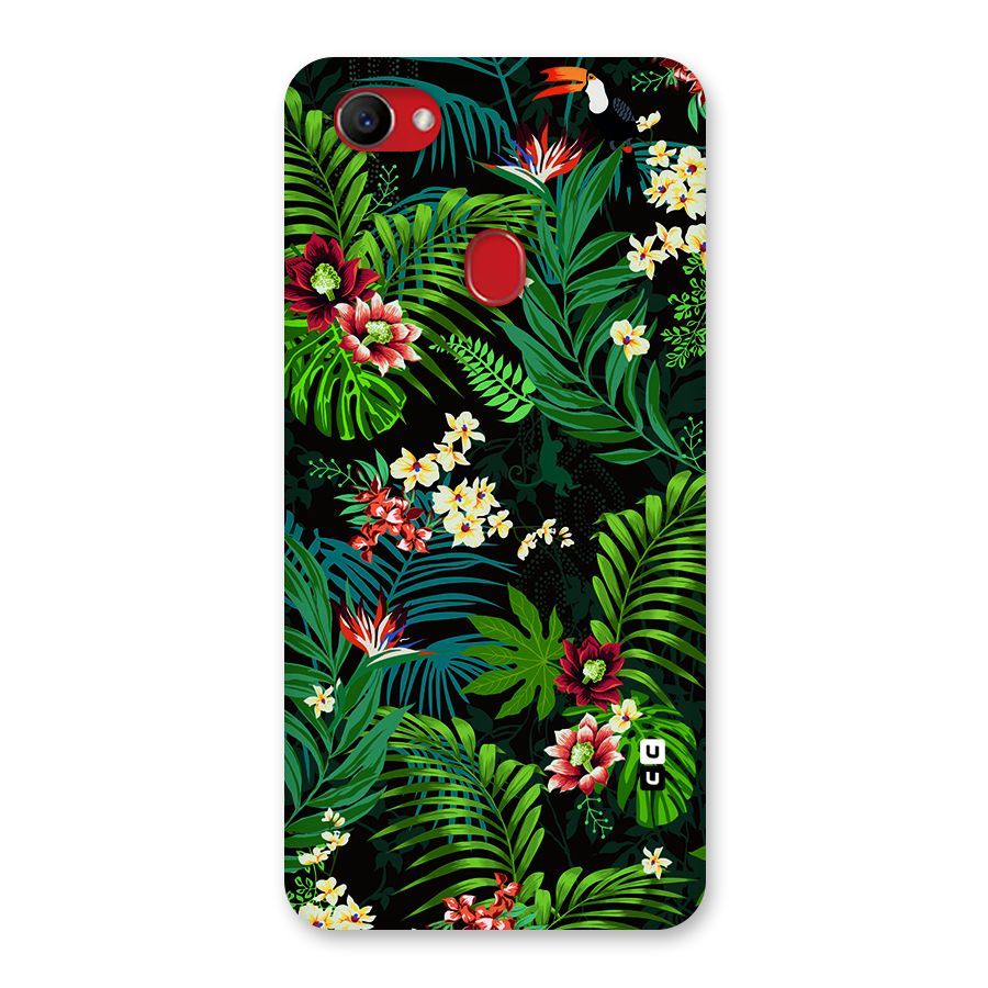 Green Leaf Design Back Case for Oppo F7