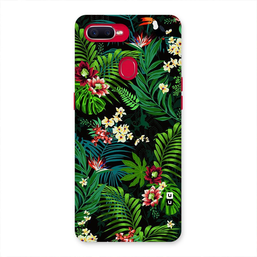 Green Leaf Design Back Case for Oppo F9 Pro