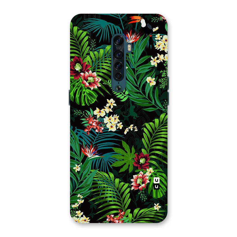 Green Leaf Design Back Case for Oppo Reno2